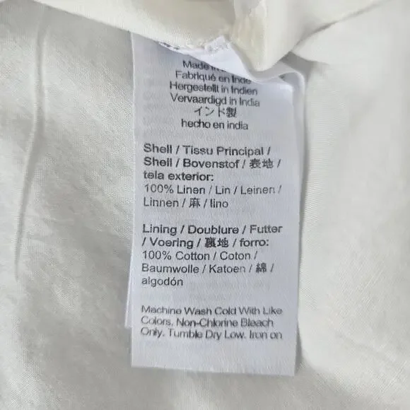 Madewell Mini Shift Dress in Linen Size M NWT - Picture 8 of 9